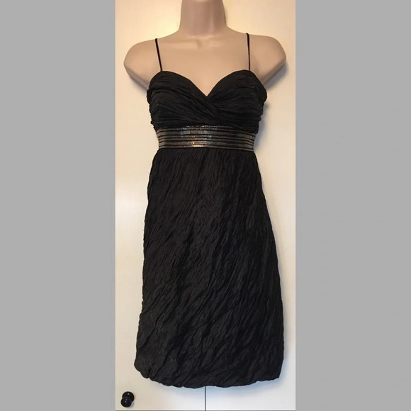 Laundry by Shelli Segal Black Silk Dress 2 - Picture 1 of 3